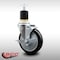 Service Caster 5'' SS Black Poly Swivel 1-7/8'' Expanding Stem Caster with Brake SCC-SSEX20S514-PPUB-BLK-TLB-178 - alternate 3